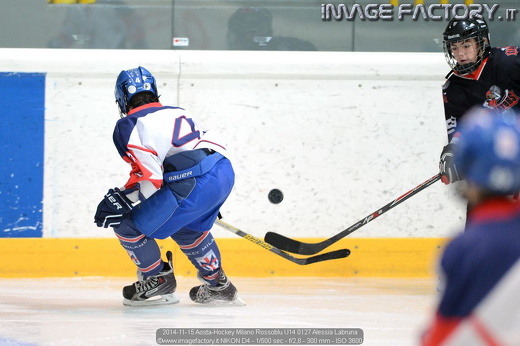 2014-11-15 Aosta-Hockey Milano Rossoblu U14 0127 Alessia Labruna
